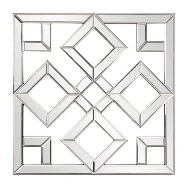 Gfancy Fixtures Interlocking Mirrored Squares with Lattice Design GF3090768